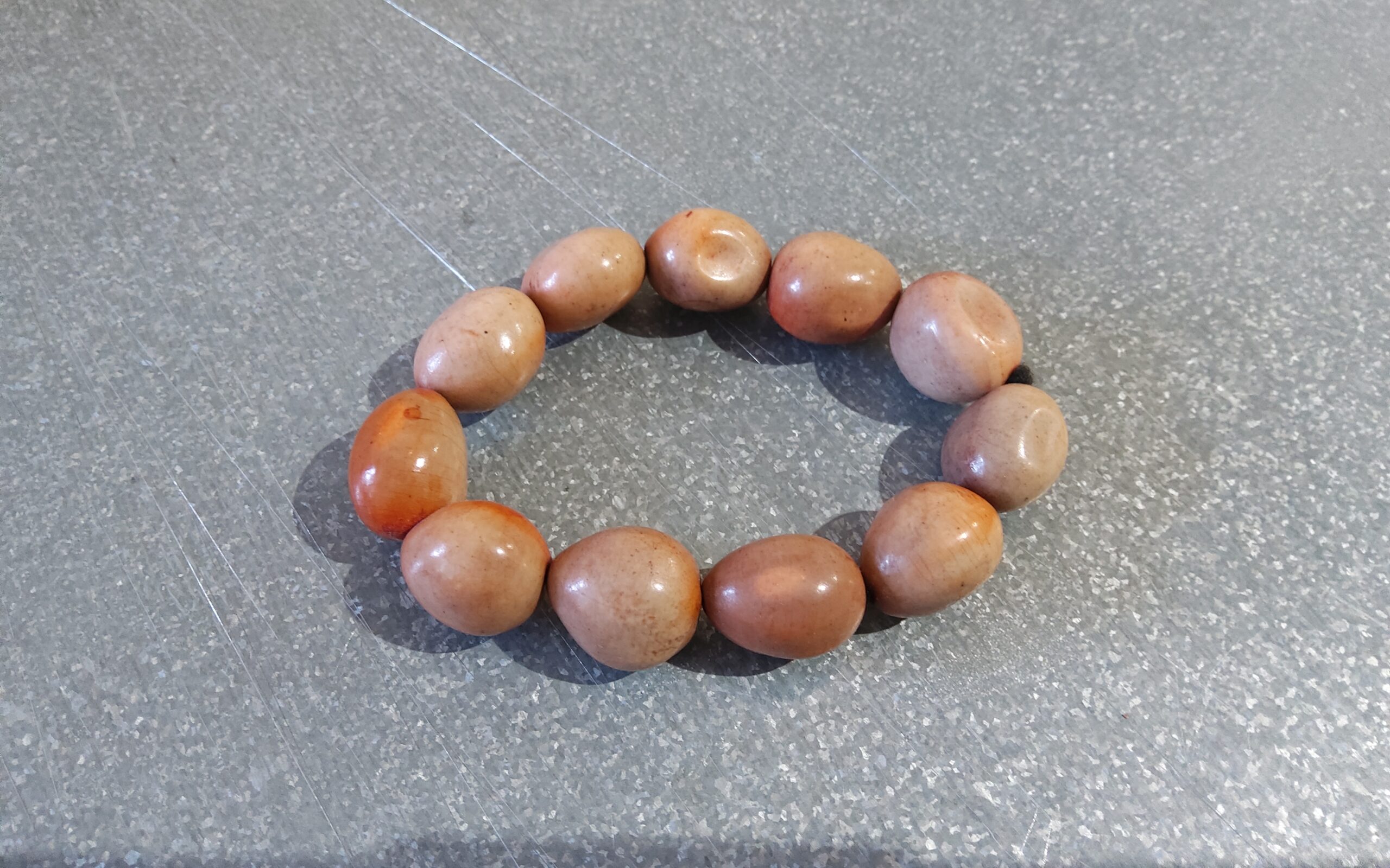 Bracelet perles graines colorées