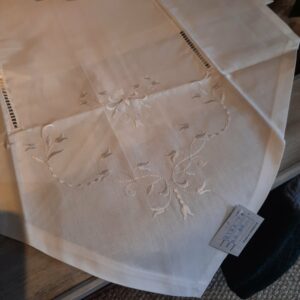 Brise bise coton blanc  60 x 120 cm
