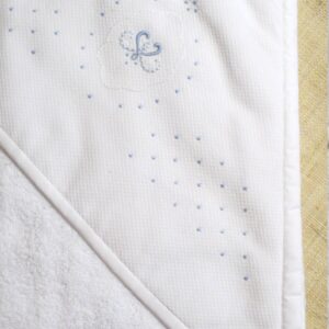 Cape ou carré de bain Arabesque brodée main