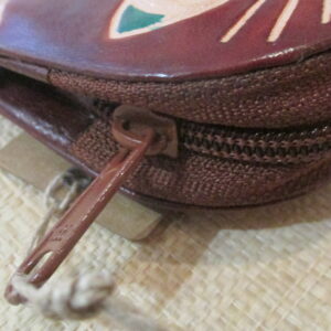 Porte monnaie cuir chat