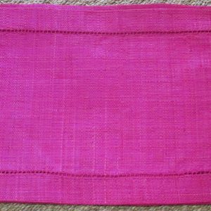 sets de table *6, raphia fushia avec Jour de Venise