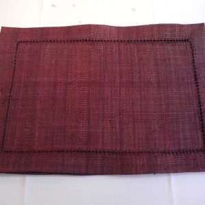 sets de table *6, raphia vanille avec Jour de Venise