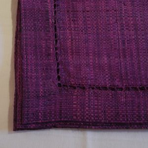 sets de table *6, raphia violet avec Jour de Venise